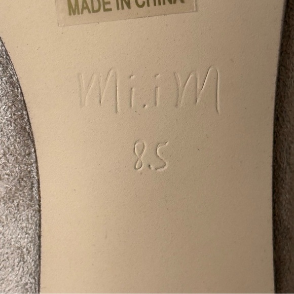 Mi.iM Luna Pointed Ballet Flat Leather Suede 8.5 Tan Neutral Casual Office Shoes - Picture 10 of 10